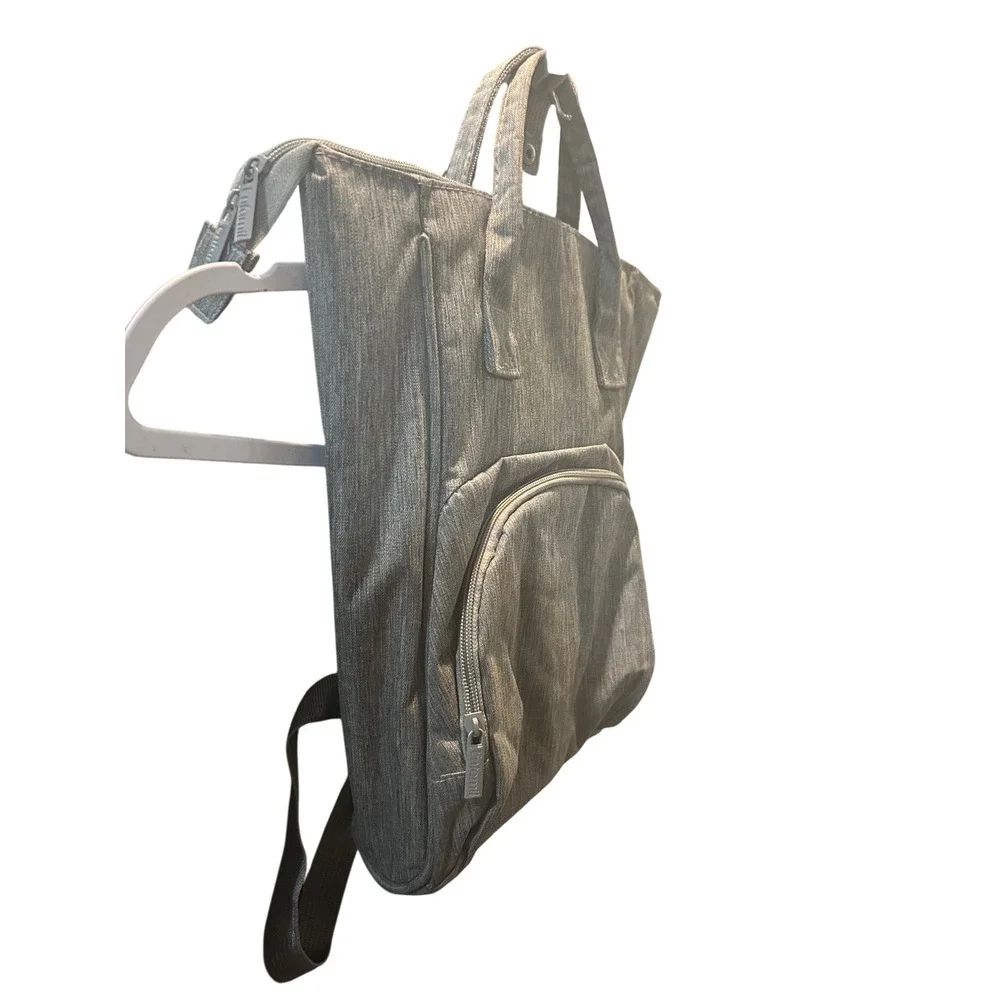 Convertible Diaper Bag Backpack Tote Shoulder Bag‎ Gray Baby Travel
